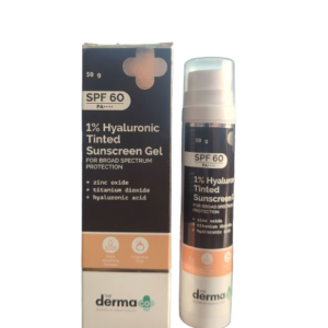 Derma Co 1% Hyaluronic Tinted Sunscreen Gel 50gm
